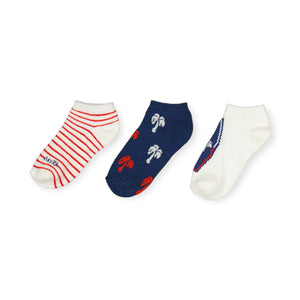Mayoral Boys Socks Set of 3 ~ Watermelon/Navy