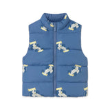 Mayoral Baby Boy Cars Print Reversible Puffer Vest ~ Indigo