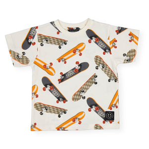 Mayoral Boys s/s Printed T-Shirt ~ Skateboards/Orange