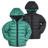 Appaman Boys Reversible Puffer Coat ~ Forest Green