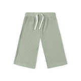 Quincy Mae Cozy Waffle Ruffle Top & Pants Set ~ Fern