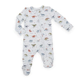 Angel Dear 2 Way Zipper Footie ~ Dinosaur ABC