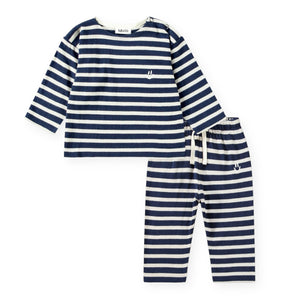 Molo Baby Edarko Top & Saxon Pants Set ~ Oceanic Stripe