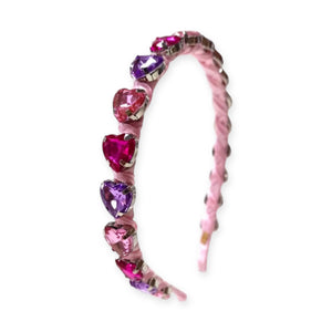 Bari Lynn Heart Jewel Thin Headband
