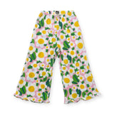 Petite Hailey Printed Pleated Top & Pants Set ~ Daisies/Pink