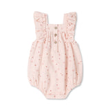 Quincy Mae Maya Heart Confetti Bubble Onesie ~ Petal