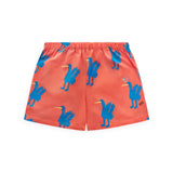 Wynken Bird Tee & Printed Linen Shorts Set ~ Blue/Red