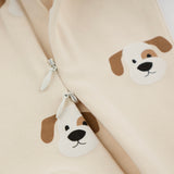 Oh Baby! Mini Puppy Faces Footie ~ Natural