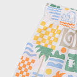 Mayoral Boys Printed Swim Trunks ~ Cream