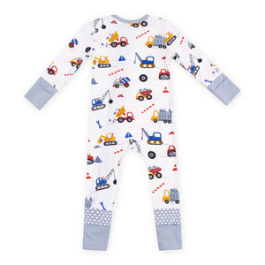 Angel Dear 2 Way Zipper Convertible Romper ~ Crayon Construction