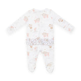 Angel Dear 2 Way Zipper Ruffle Footie ~ Elephant & Bunny Ballerinas