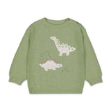 Mayoral Baby Boy Knit Dinos Sweater ~ Bayleaf
