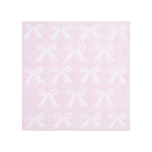 Angel Dear Chenille Blanket ~ Baby Pink Bows