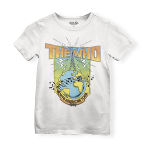 Junk Food Kids The Who North American Tour s/s Tee ~ Vintage White
