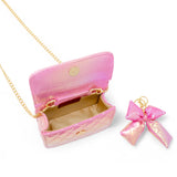 Tiny Treats Shiny Quilted Fluffy Bow Handbag