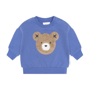 Huxbaby Furry Huxbear Sweatshirt & Sweatpants Set ~ Cobalt