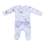 Angel Dear 2 Way Zipper Ruffle Back Footie ~ Ashley Rose Floral