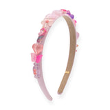 Bari Lynn Bow Thin Satin Headband w/ Fun Charms
