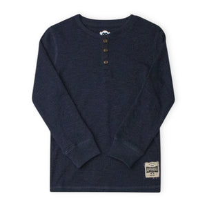 Appaman Boys Craftsman Thermal Henley ~ Navy