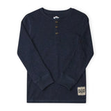 Appaman Boys Craftsman Thermal Henley ~ Navy