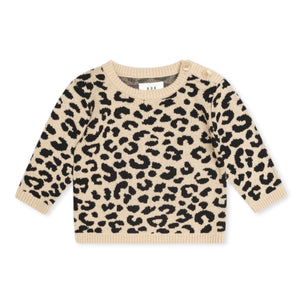Huxbaby Leopard Sweater & Ribbed Leggings Set ~ Animal Print/Black