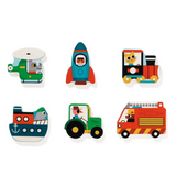 Djeco Puzzlo Vroom Wooden Puzzle