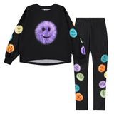 Molo Reniza l/s Top & Niki Leggings Set ~ Fluffy Fluff/Colourful Fluff