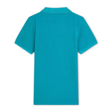 Scotch & Soda Boys Garment-Dyed Pique Polo ~ Tahitian Teal