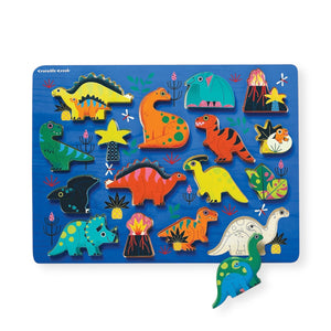 Crocodile Creek 16-Piece Wooden Puzzle ~ Dinosaur