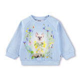 Molo Baby Disc Sweatshirt & Simeon Sweatpants Set ~ Meadow Kitten/Little Bows