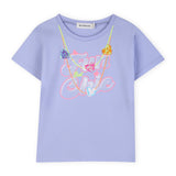 Billieblush Fun Chic s/s T-shirt & Tulle Skirt Set ~ Angel Blue/Multi