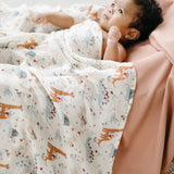 Loulou Lollipop Muslin Swaddle ~ Baby Dinomite