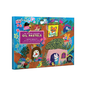 eeBoo Yumi's Mushroom House Oil Pastels
