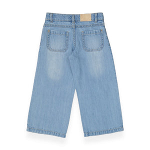 Mayoral Girls Lightweight Cropped Jeans ~ Light Wash