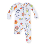 Angel Dear 2 Way Zipper Footie ~ Sports Ball Friends Blue
