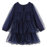 Billieblush Glittery Mesh l/s Dress ~ Navy