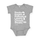 Rocky Eagles Icons Onesie ~ Heather Grey