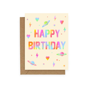 Adelfi Rainbow Block Birthday Card
