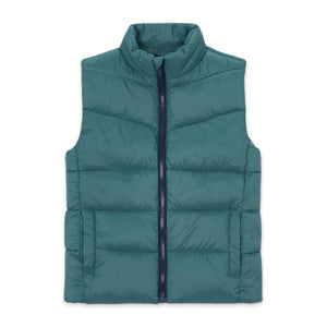 Mayoral Boys Puffer Vest, l/s T-Shirt & Sweatpants Set ~ Dark Lake