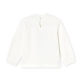 Mayoral Baby Girl Tulle Embellished l/s Top ~ Cream