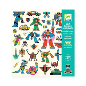 Djeco Metallic Robot Stickers