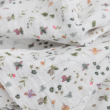 Little Unicorn Cotton Muslin Swaddle ~ Garden Bees