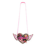 Billieblush Heart-Shaped Handbag w/ Wings ~ Gold