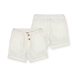 Mayoral Baby Boy Relaxed Linen Shorts ~ White