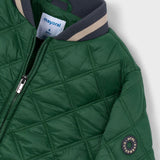 Mayoral Boys Quilted Bomber Jacket ~ Dark Green