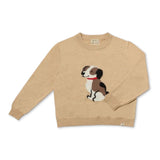 Me & Henry Baby Puppy Knit Sweater ~ Tan
