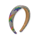 Bari Lynn Fully Crystalized Padded Headband ~ Rainbow Stars