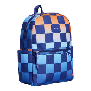 State Bags Kane Backpack ~ Blue/Orange Gradient Checkerboard