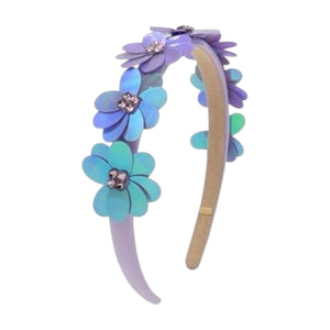Bari Lynn Crystallized Sequin Flower Halo Headband