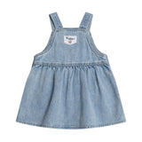 Huxbaby Dreamy Denim Overall Dress & I Heart Cake Ribbed l/s Top ~ Purple/Denim